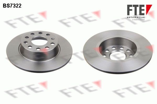 FTE 9072060: Piduriketas Tagasild, Ø: 272mm, täis, Ø: 272mm, koos kruviga