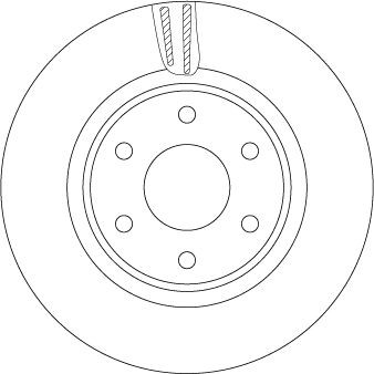 TRW DF7458S: Piduriketas TRW SINGLE Ø: 296mm, õhutusega, Ø: 296mm, värvitud