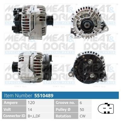 MEAT & DORIA 5510489: Laturi 120A