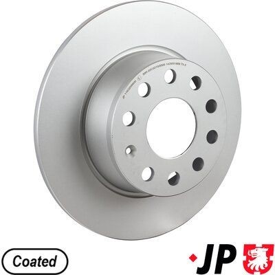 JP GROUP 1163208600: Piduriketas JP Tagasild, Ø: 272mm, täis, Ø: 272mm, kaetud