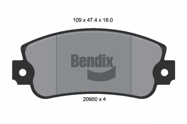 BENDIX Braking BPD1111: Bremseklodser