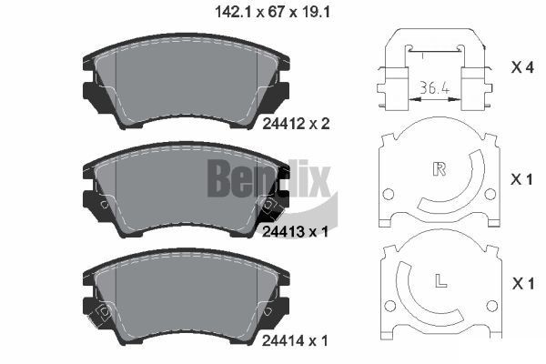 BENDIX Braking BPD1180: Bremžu kluči ar piederumiem
