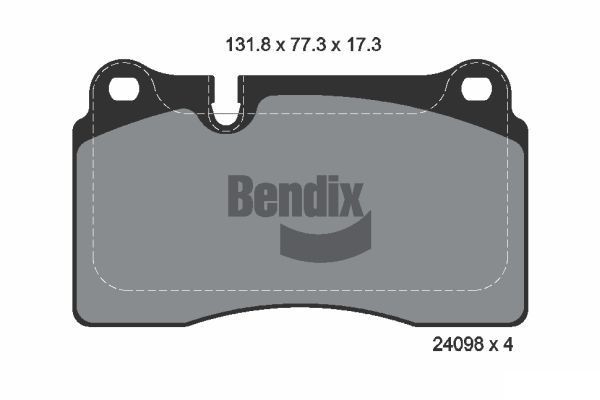 BENDIX Braking BPD1218: Stabdžių kaladėlės