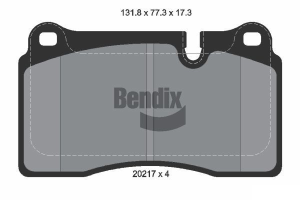 BENDIX Braking BPD1690: Piduriklotsid