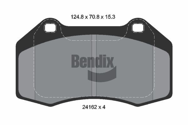 BENDIX Braking BPD2098: Piduriklotsid