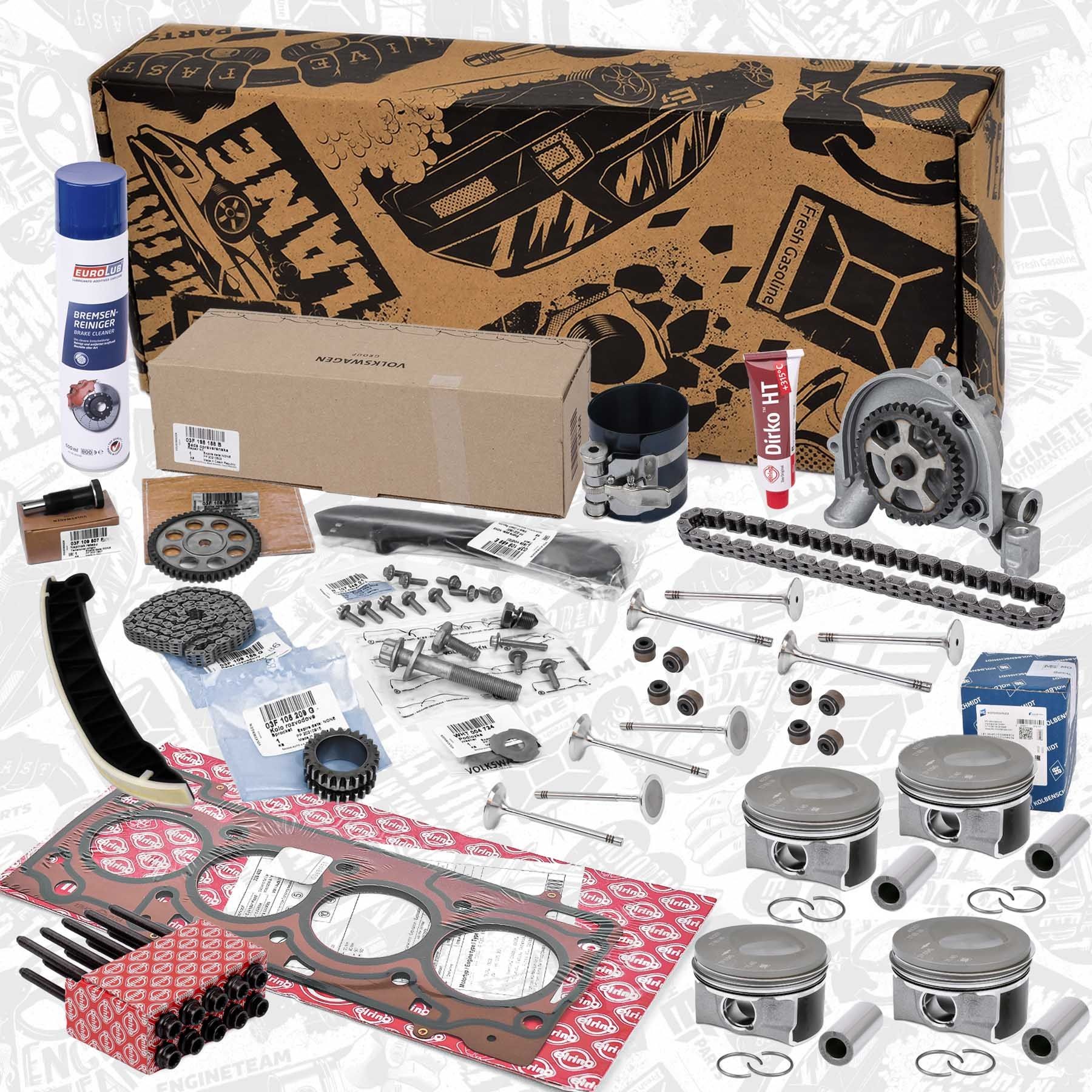 ET ENGINETEAM RS0088VR1: Σετ καδένας χρονισμού boxET – service kit με φλάντζα κυλινδροκεφαλής, με μπουλόνια