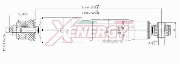 AP XENERGY X298344: Schokdemper Vooras, Gasdruk, Telescoop-schokdemper