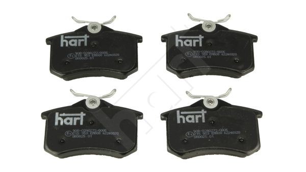 HART 215 953: Sada brzdových destiček, kotoučová brzda