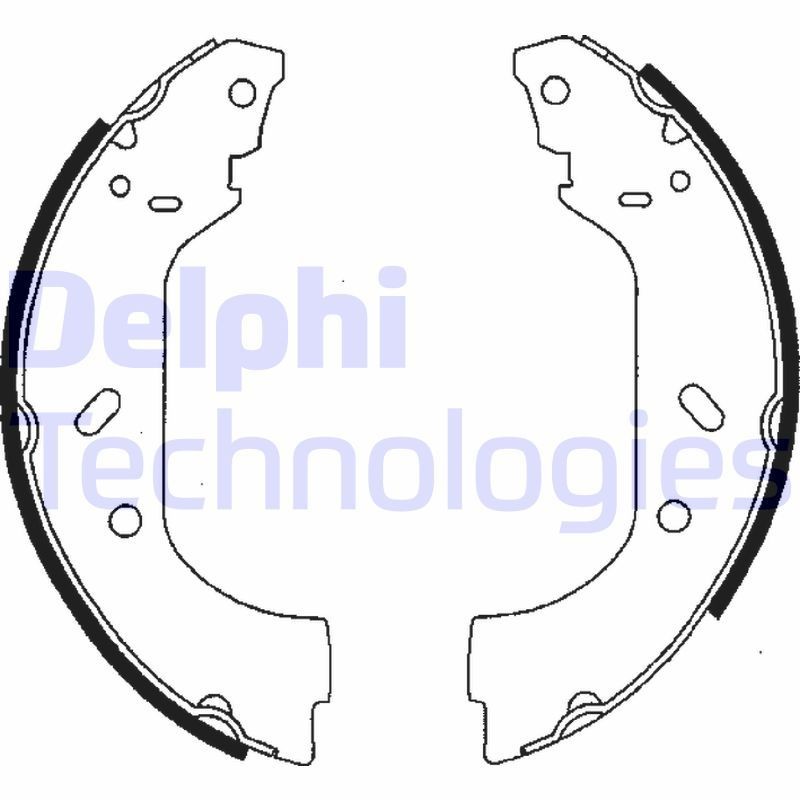 DELPHI LS1715: Спирачен комплект, барабанни спирачки
