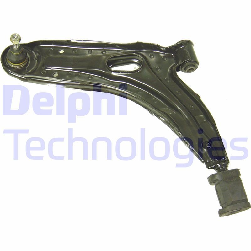 DELPHI TC467: Bras de suspension Essieu avant gauche, inférieur, Tôle d'acier, avec rotule de suspension