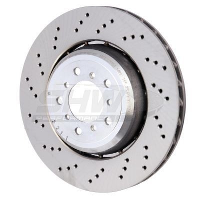 SHW Performance BFL42851: Piduriketas esisild vasakul, Ø: 360mm, perforeeritud, sisemine õhutus, kaheosaline piduriketas, Ø: 360mm, kaetud