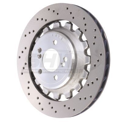 SHW Performance BRR48254: Piduriketas Tagasild paremal, Ø: 380mm, perforeeritud, sisemine õhutus, kaheosaline piduriketas, Ø: 380mm, kaetud