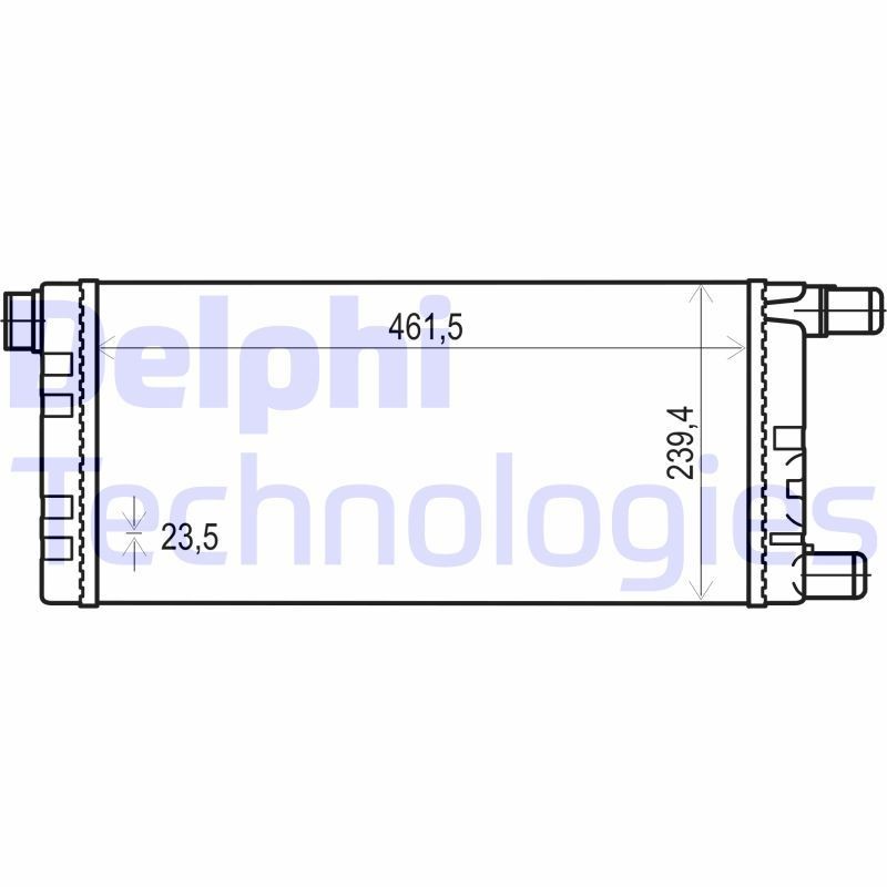 DELPHI TSP0524015: Radiatorius, variklio aušinimas