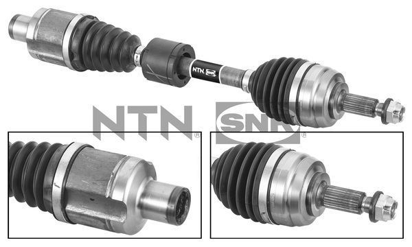 SNR DK55.231: Полуоска на предната ос отдясно, 630mm