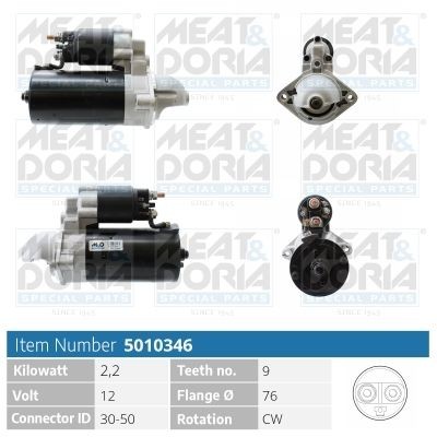 MEAT & DORIA 5010346: Rozrusznik 2,2kW