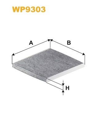 WIX FILTERS WP9303: Filtrs, Salona telpas gaiss Aktivētās ogles filtrs