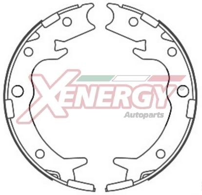 AP XENERGY X50463: Zestaw szczęk hamulcowych 170[mm]