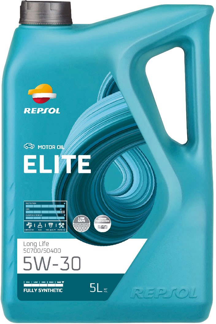 REPSOL RPP0057IFB: Variklio alyva ELITE LONG LIFE 50700/50400 5W-30 5l, 5W-30 Elite, Long Life