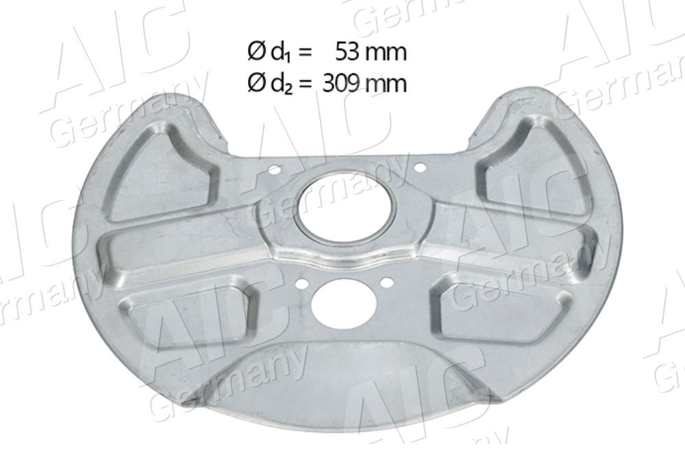AIC 71411 Ankerblech Original AIC Quality Vorderachse rechts, Vorderachse links