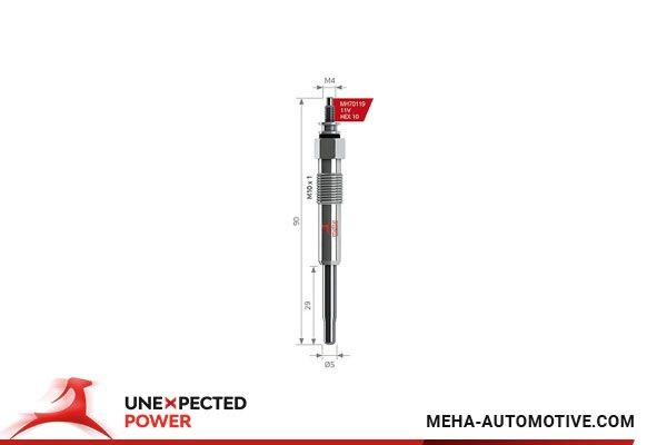 MEHA AUTOMOTIVE MH70119: Bujía de precalentamiento