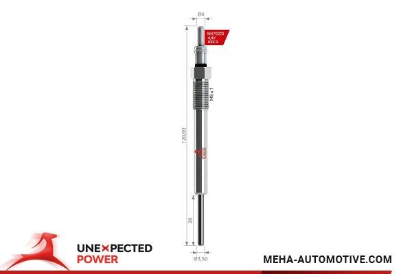 MEHA AUTOMOTIVE MH70223: Gløderør