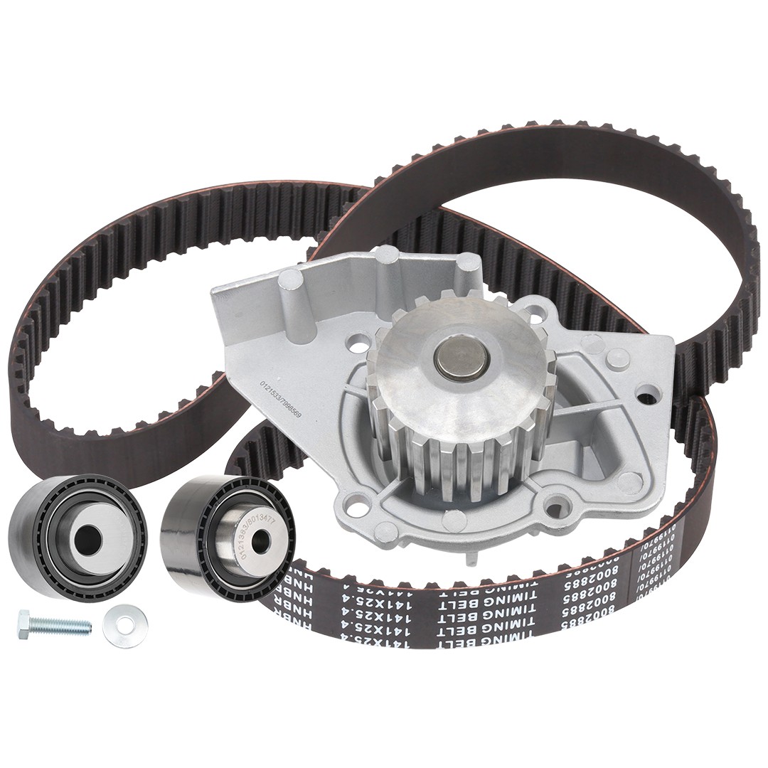 RIDEX 3096W0435: Tandremssæt med vandpumpe Zähnez.: 141, Breite: 25,4mm, med vandpumpe