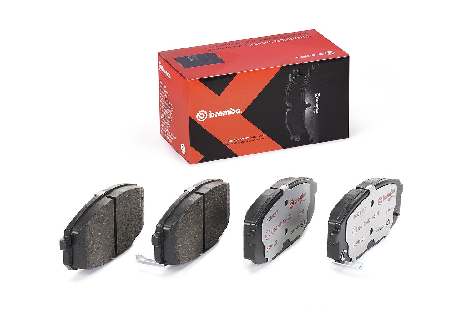 BREMBO P 30 034X: Piduriklotsid XTRA LINE ilma lisavarustuseta, koos kokkusurumisvastase plekiga