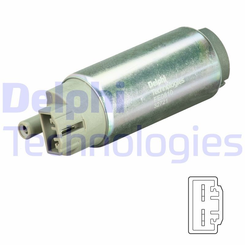 DELPHI FE0810-12B1: Brændstofpumpe elektrisk, uden pakning, uden tryksensor