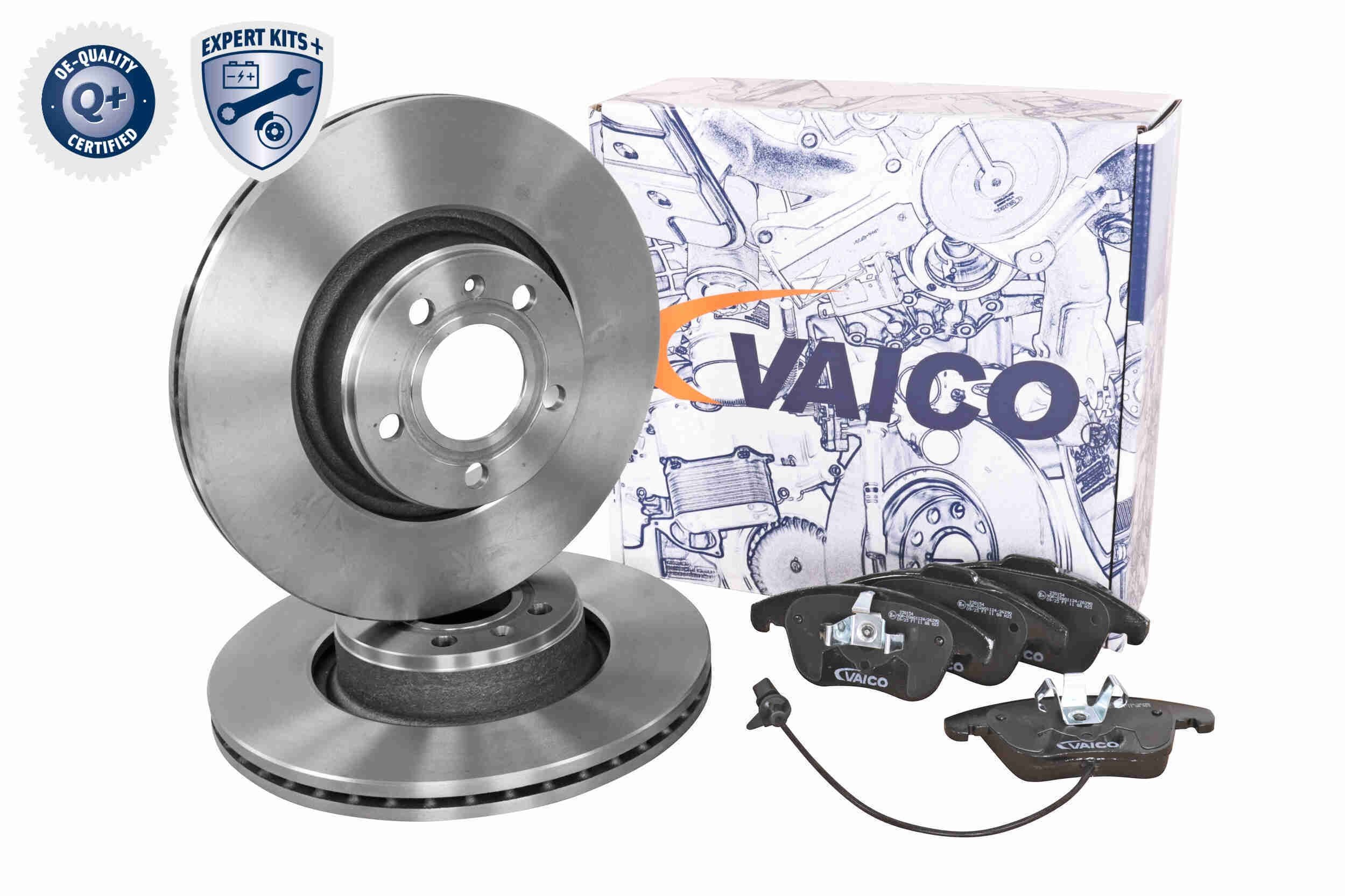 VAICO V10-7396: Pidurikomplekt, ketaspidur EXPERT KITS + Esisild, Ø: 314mm, õhutusega, koos piduriklotsidega