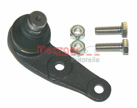 METZGER 57003211: Traggelenk Vorderachse links, unten, 19mm, mit Anbau-/Befestigungsmaterial, COMPETENCE KIT