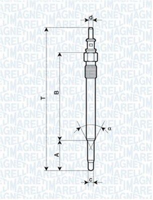 MAGNETI MARELLI 062900012304: Kvēlsvece