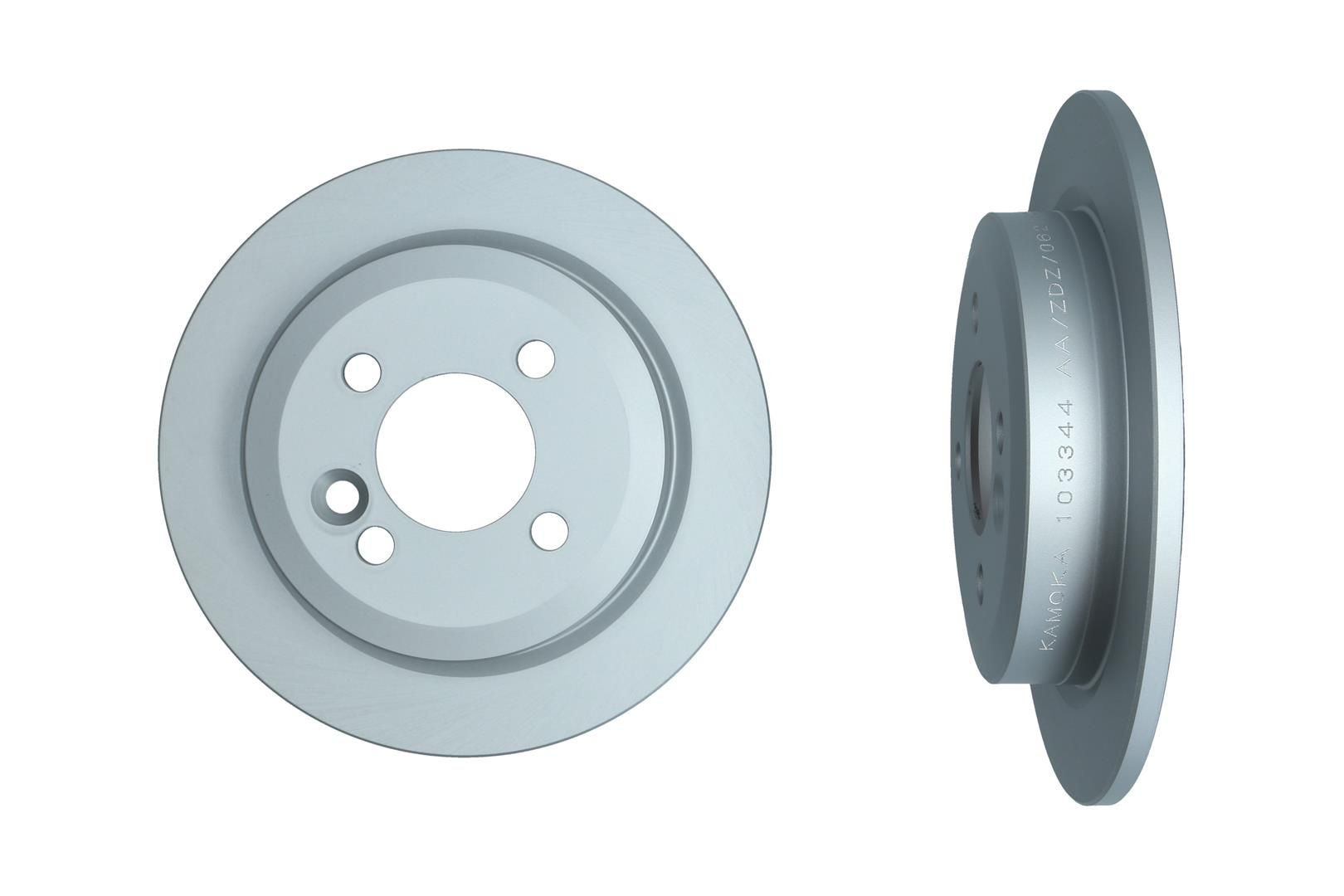 KAMOKA 103344: Disco freno Assale posteriore, Ø: 259mm, pieno, Ø: 259mm, rivestito