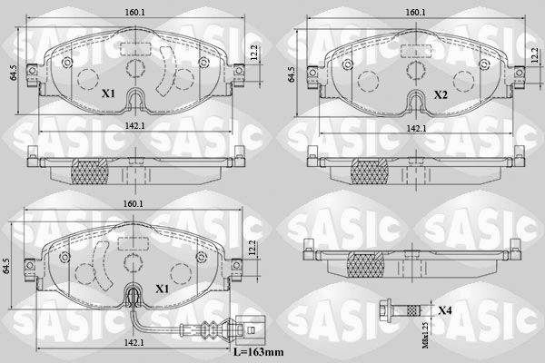 SASIC 6216154: Piduriklotsid Esisild