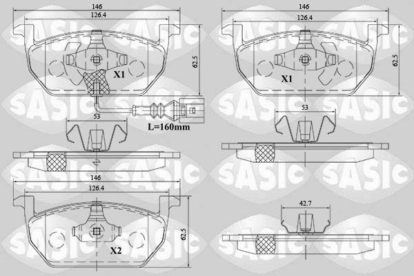 SASIC 6216164: Piduriklotsid Esisild