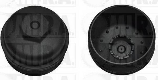 MI.R.A. 28/2307: Deckel, Ölfiltergehäuse mit Dichtung, mit Filter, mit Ventilen
