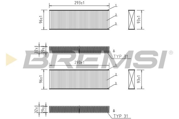 BREMSI FC0071A: Filtro abitacolo con effetto antibatterico