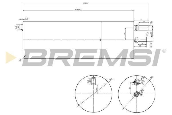 BREMSI FE0821: Degvielas filtrs