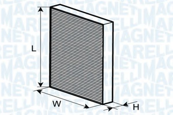 MAGNETI MARELLI 350203061140: Filter vnútorného priestoru filter castic
