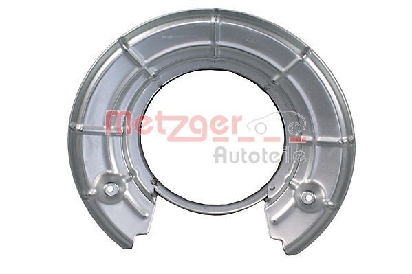 METZGER 6115509: Lamiera paraspruzzi disco freno Assale posteriore Sx, Assale posteriore Dx, senza ghiera supporto