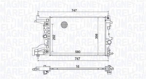 MAGNETI MARELLI 350213206100: Radiatore motore