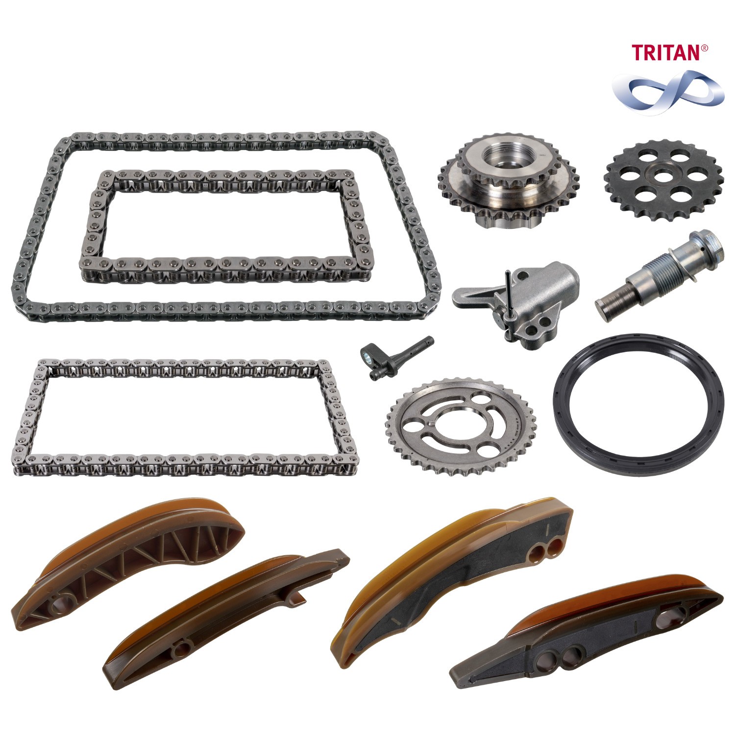 FEBI BILSTEIN 177772: Kamkedjesats Full Kit Upptill, Nedre