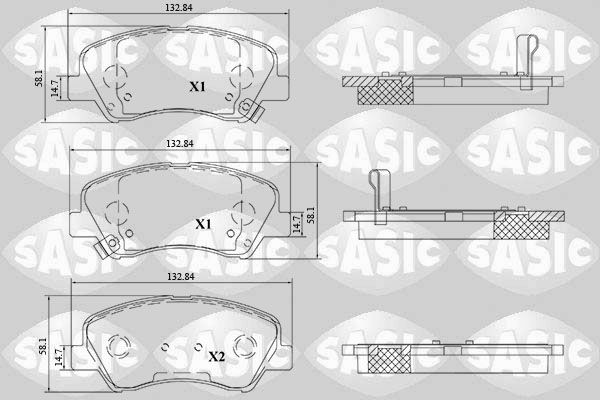 SASIC 6216213: Piduriklotsid Esisild