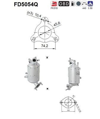 AS FD5054Q: Tahmafilter