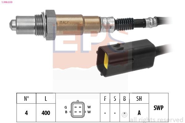 EPS 1.998.559: Lambdasonde Made in Italy - OE Equivalent