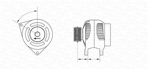 MAGNETI MARELLI 943355230010: Laturi 150A