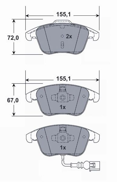 MTR MT486: Piduriklotsid Esisild