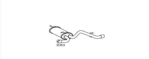 HELLA 8LD 366 028-281: Lõppsummuti Easy2Fit – PARTNERED with Faurecia taga, koos osadega