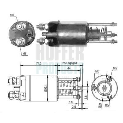 HOFFER 46188: Magnetschalter, Anlasser