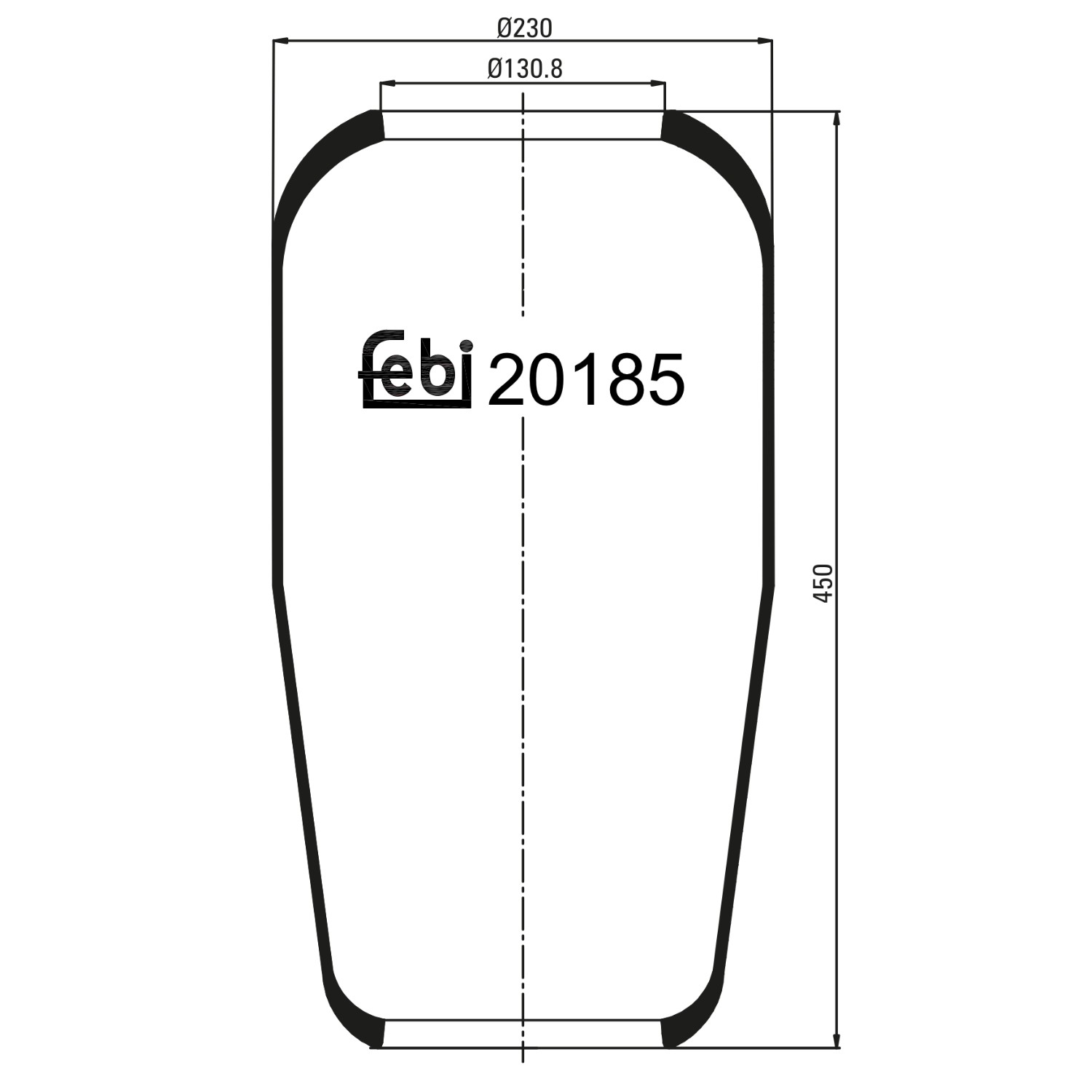 FEBI BILSTEIN 20185: Miech zawieszenia pneumatycznego