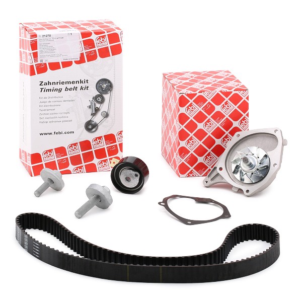 FEBI BILSTEIN 32731: Pompă apă + kit distribuție dinti: 123, Latime: 27mm, cu pompa apa